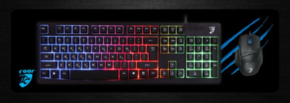 ROAR gaming mouse pad RR-0009, 30 x 70cm, μαύρο - Περιφερειακά PC