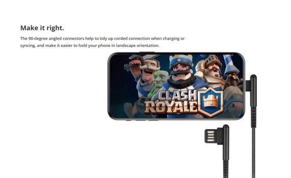 ROCKROSE καλώδιο USB σε Micro USB Janus AM, 2.1A, 1m, μαύρο - Cables