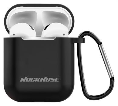 ROCKROSE θήκη προστασίας Veil II για AirPods, μαύρη - Earphones - Bluetooth