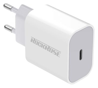 ROCKROSE φορτιστής τοίχου Casa PD Neo, USB Type-C, 3A 20W PD, λευκός - Φορτιστές κινητών