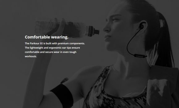 ROCKROSE bluetooth earphones Parkour EE, BT 5.0, 60mAh, μαύρα - Earphones - Bluetooth