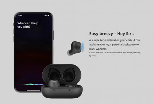 ROCKROSE earbuds Opera III με θήκη φόρτισης, True Wireless, μαύρα - Earphones - Bluetooth