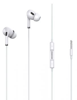 ROCKROSE earphones με μικρόφωνο Solo MC Neo, 3.5mm, 1.2m, λευκά - Earphones - Bluetooth