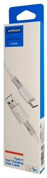 JOYROOM καλώδιο USB σε USB Type-C Thread Series S-M406, 5A, 1m, λευκό - Καλώδια