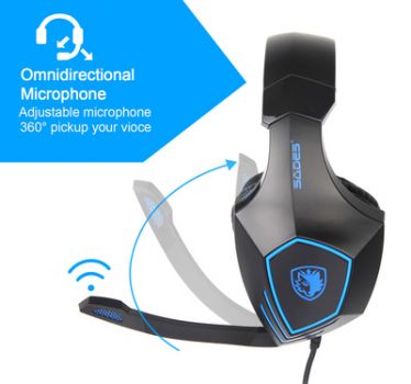 SADES gaming headset SA-819, 3.5mm, 50mm, μαύρο - Περιφερειακά PC