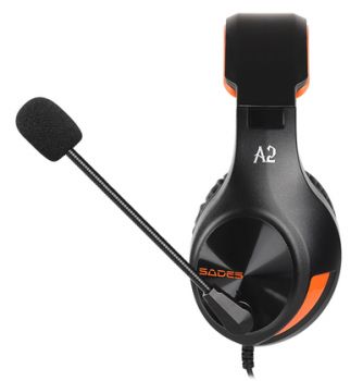 SADES Gaming Headset A2, multiplatform, 3.5mm, μαύρα - Περιφερειακά PC