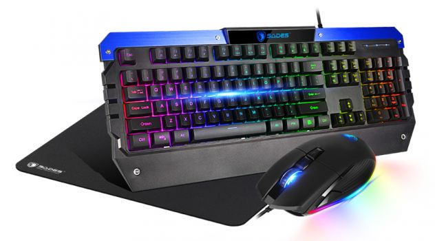 SADES Gaming set πληκτρολόγιο, ποντίκι & mouse pad Battle Ram, ενσύρματα - Περιφερειακά PC
