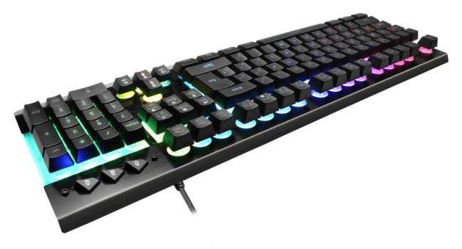 SADES gaming πληκτρολόγιο Neo Whistle SA-KB105, RGB, αθόρυβο, μαύρο - Περιφερειακά PC