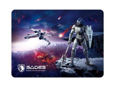 SADES Gaming Mouse Pad Lightning, Low Friction, Rubber base, 350 x 260mm - Περιφερειακά PC