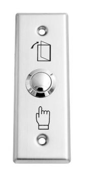 SECUKEY Χωνευτό μπουτόν SCK-CBUTTON1, 3Α, ασημί - Συστήματα Ασφαλείας