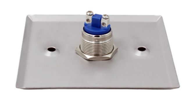 SECUKEY Χωνευτό μπουτόν SCK-CBUTTON2, 3Α, ασημί - Συστήματα Ασφαλείας