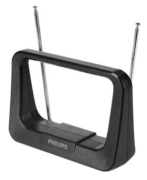 PHILIPS Ψηφιακή κεραία τηλεόρασης SDV1226/12, HDTV DVB-T/T2, 28dB, 4K - Image - Audio