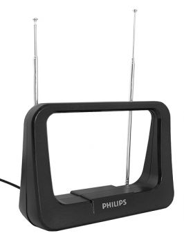 PHILIPS Ψηφιακή κεραία τηλεόρασης SDV1226/12, HDTV DVB-T/T2, 28dB, 4K - Image - Audio