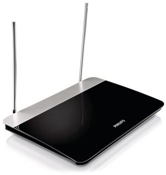 PHILIPS ψηφιακή κεραία τηλεόρασης SDV6227/12, HDTV DVB-T/T2, 47dB, 4K - Image - Audio