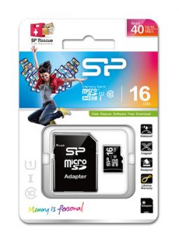 SILICON POWER κάρτα μνήμης 16GB micro SDHC, Class 10 - Περιφερειακά PC