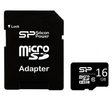 SILICON POWER κάρτα μνήμης 16GB micro SDHC, Class 10 - Περιφερειακά PC