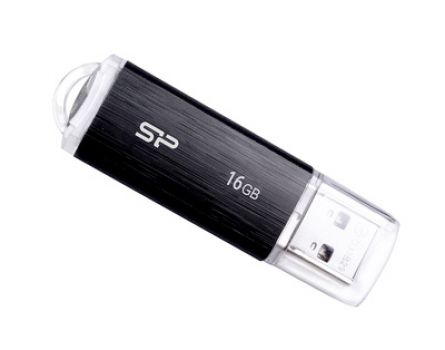SILICON POWER USB Flash Drive Ultima U02, 16GB, USB 2.0, μαύρο - Περιφερειακά PC