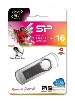 SILICON POWER USB Flash Drive Jewel 80, 16GB, USB 3.2 Gen 1, Titanium - Περιφερειακά PC