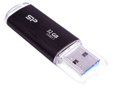 SILICON POWER USB Flash Drive Blaze B02, 32GB, USB 3.2 Gen 1, Black - Περιφερειακά PC