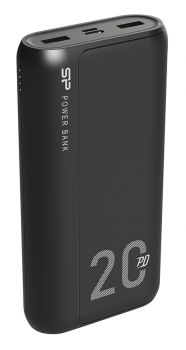 SILICON POWER power bank QS15, 20000mAh, 2x USB & USB Type-C, 3A, μαύρο - Power Bank