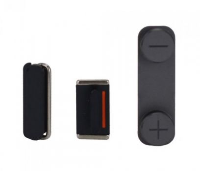 Πλαϊνά πλήκτρα για iPhone 4s, Black - Spare parts