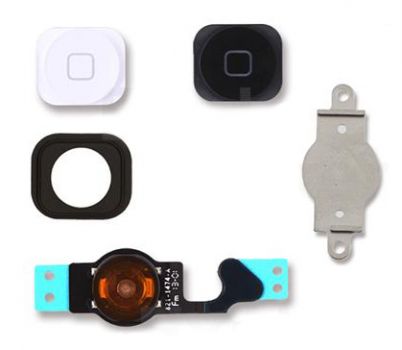 Πλήκτρα Home button με Flex SPIP5-092 για iPhone 5, λευκό & μαύρο - Spare parts