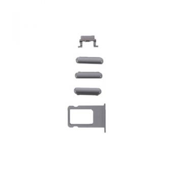 Πλαϊνά πλήκτρα και Βάση Sim για iPhone 6, Gray - Spare parts