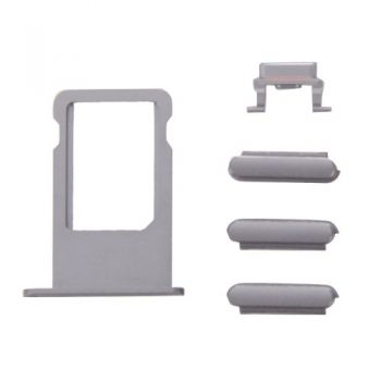 Πλαϊνά πλήκτρα και Βάση Sim για iPhone 6s, Gray - Spare parts