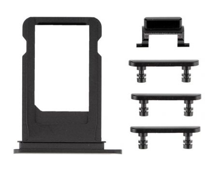 Πλαϊνά πλήκτρα για iPhone 7 Plus, Black - Spare parts