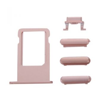 Πλαϊνά πλήκτρα και Βάση Sim για iPhone 7 Plus, Rose Gold - Spare parts