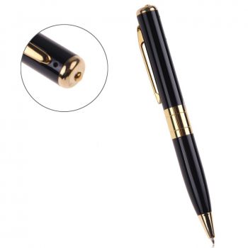 Στυλό με ενσωματωμένη κάμερα HD 1280x960 και μικρόφωνο, MicroSD, Gold - Security systems