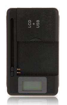 POWERTECH Φορτιστής Μπαταρίας smartphones SS-8, LCD Οθόνη, USB, Black - Mobile chargers