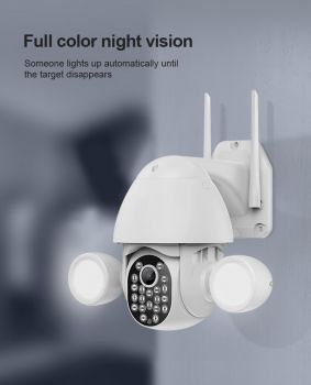 SECTEC IP PTZ κάμερα ST-967-5M-TY, με PIR & προβολείς, WiFi, 5MP - Security systems