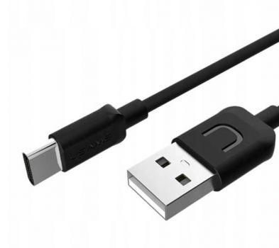 USAMS Καλώδιο USB σε Type-C US-SJ099 U-Turn, 1m, μαύρο - Καλώδια