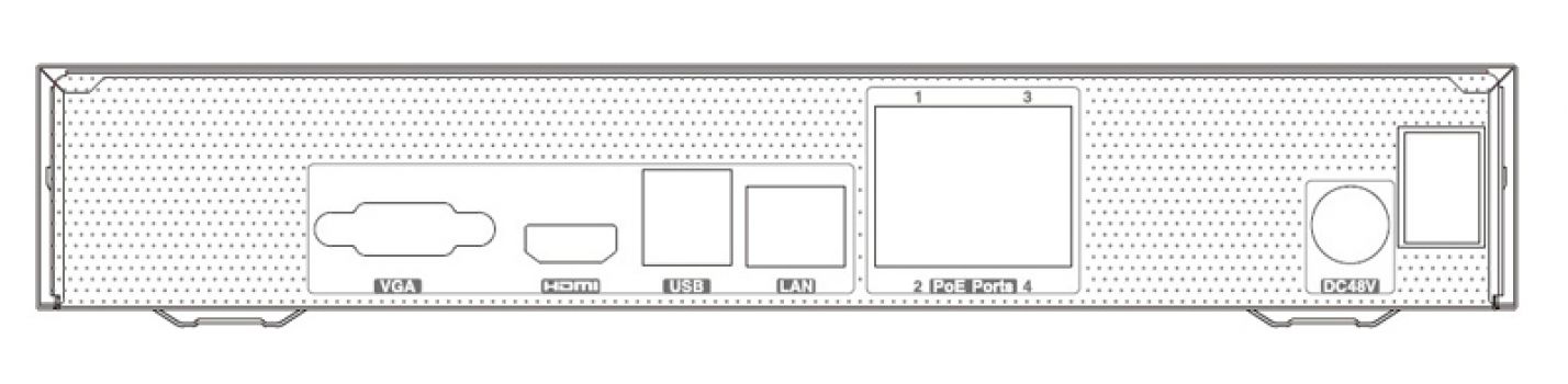 TVT NVR καταγραφικό TD-3104B1-4P, H.265, 4 κανάλια PoE - Συστήματα Ασφαλείας
