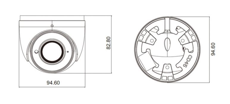 TVT IP κάμερα TD-9451S3A, 2.8mm, 5MP, IP67, PoE - Security systems