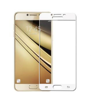 POWERTECH Tempered Glass 3D Full Face για Samsung J2 Pro 2018, λευκό - Tempered Glass