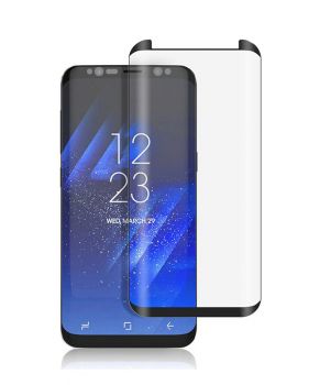 POWERTECH Tempered Glass 3D, Mini, Full glue, για Samsung S8, μαύρο - Tempered Glass