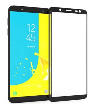 POWERTECH Tempered Glass 5D, Samsung J6 2018 (J600F), full glue, μαύρο - Tempered Glass