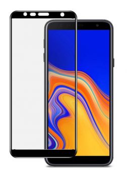 POWERTECH Tempered Glass 5D για Samsung J6 Plus 2018, full glue, μαύρο - Tempered Glass