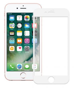 POWERTECH Tempered Glass 5D Full Glue για iPhone 8 Plus, λευκό - Tempered Glass
