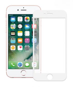 POWERTECH Tempered Glass 5D Full Glue για iPhone 6 Plus, White - Tempered Glass