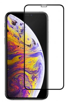POWERTECH Tempered Glass 5D Full Glue TGC-0265 για iPhone X, μαύρο - Tempered Glass