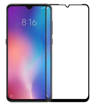 POWERTECH Tempered Glass 5D Full Glue για Xiaomi Mi 9, μαύρο - Tempered Glass
