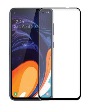 POWERTECH Tempered Glass 5D Full Glue, Samsung A60 2019, μαύρο - Tempered Glass