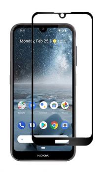 POWERTECH Tempered Glass 5D, Full Glue, Nokia 2.2, μαύρο - Tempered Glass