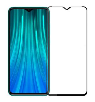 POWERTECH Tempered Glass 5D, Full Glue, Xiaomi Redmi Note 8, μαύρο - Tempered Glass