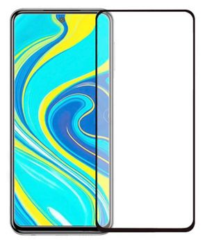 POWERTECH Tempered Glass 5D, full glue, Xiaomi Redmi Note 9 Pro, μαύρο - Tempered Glass