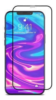 POWERTECH Tempered Glass 5D, full glue, iPhone 12 Pro, μαύρο - Tempered Glass