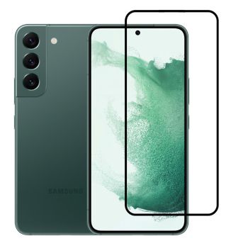 POWERTECH tempered glass 3D TGC-0551, full glue, Samsung S22+ 5G, μαύρο - Tempered Glass